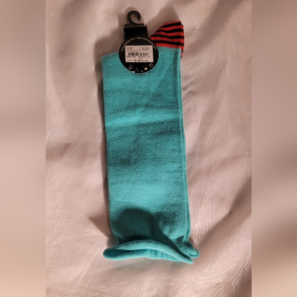 Ozone Socks Mint Green Pattern Toes New NWT - Picture 2 of 2